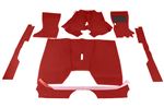 Tufted Carpet Set - RHD - Red - Triumph Vitesse All Models - RV6037RED
